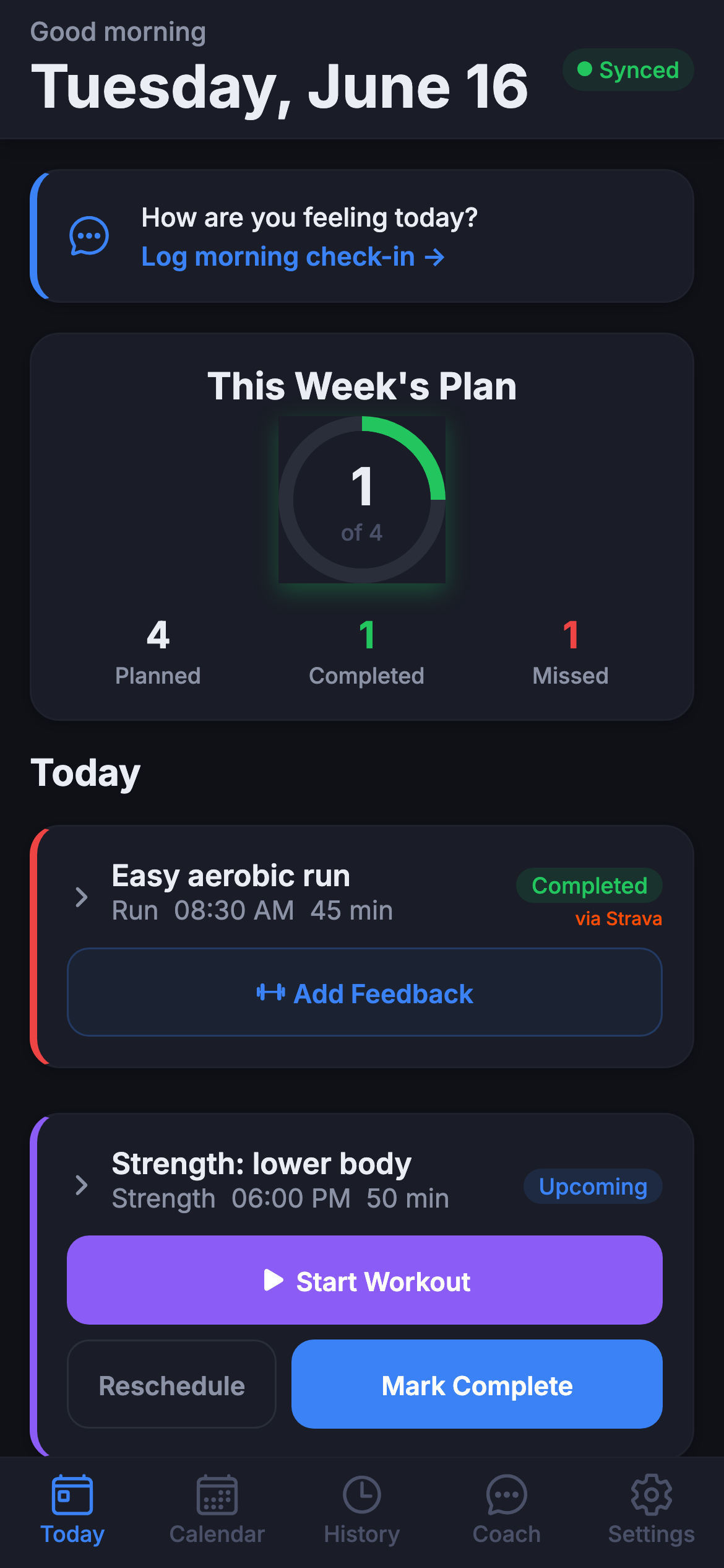 Current Today dashboard screenshot